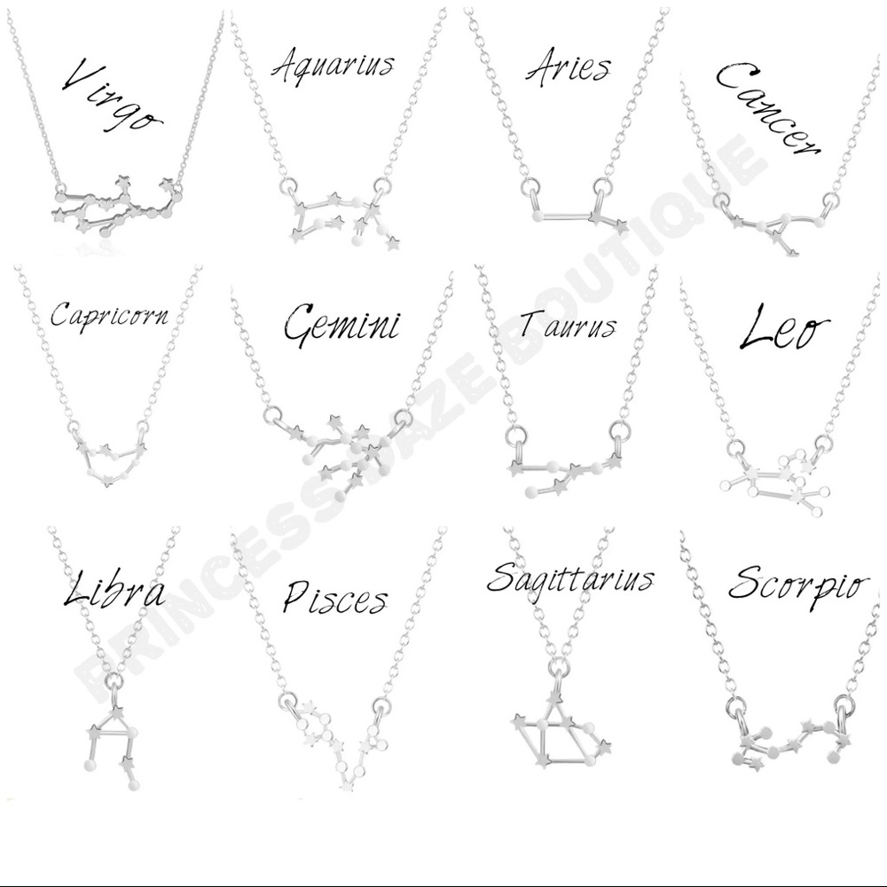 Silver‎ Constellation Pendant Necklace
